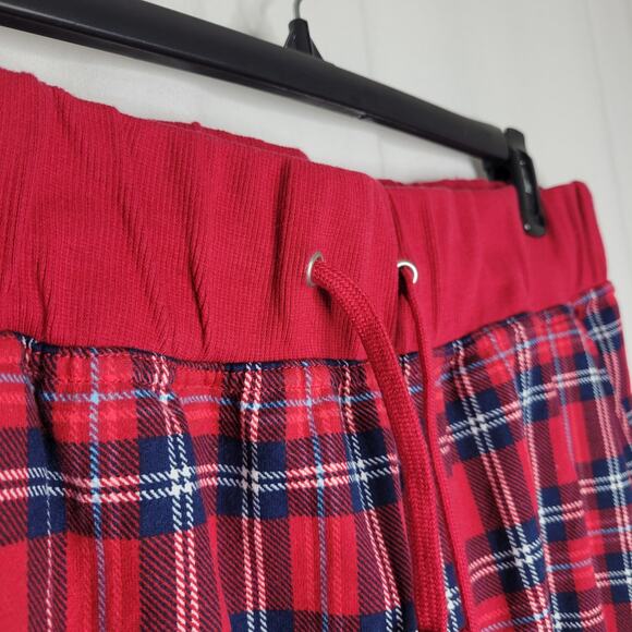 Charter Club Men's Printed Jogger Pants Cardinal Holiday Plaid NWT Plus Size XXL - Picture 6 of 8